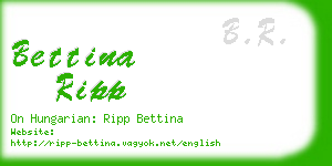 bettina ripp business card